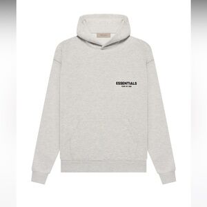 ESSENTIALS FEAR OF GOD GREY HOODIE